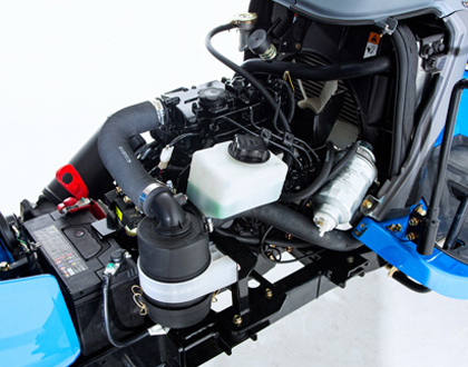 Минитрактор Yanmar LS MT1.25 HST - Трехцилиндровый дизельный двигатель Mitsubishi S3L стандарта Tier4